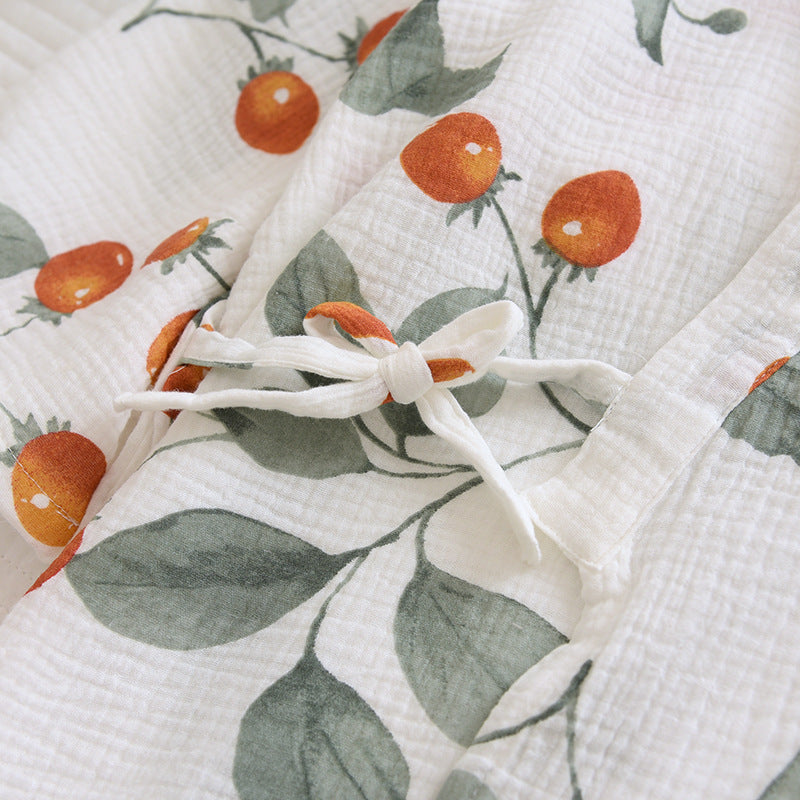 White Cherry Tomatoes AOP Pajama Set