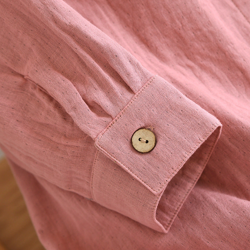 Pink Long Cardigan Check Trouser Pajama Set