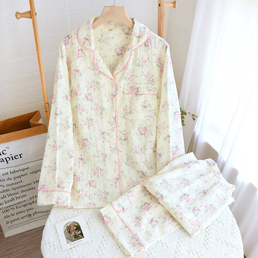 Light Cotton Crepe Pajama Set