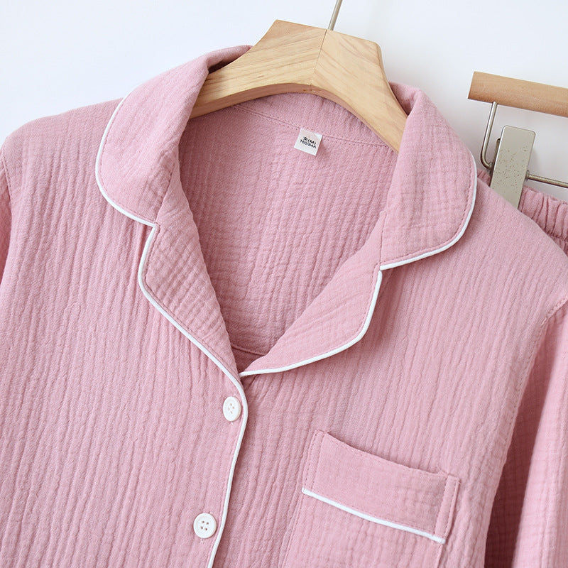 100% Cotton Solid Pink Pajama Set