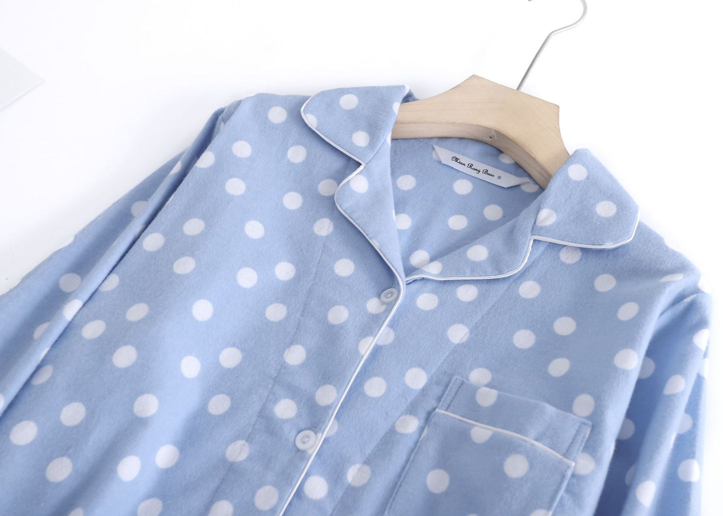 Blue Pure Cotton Printed Pajama Set