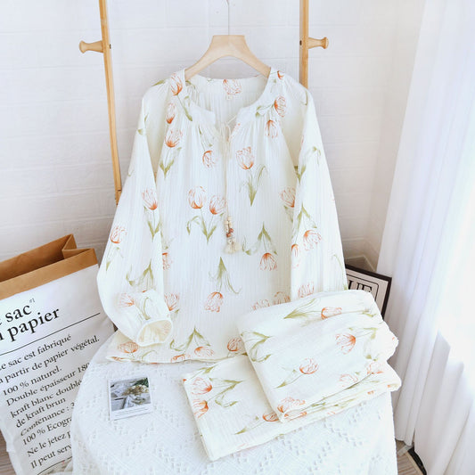 100% Cotton Tulip Print Pajama Set