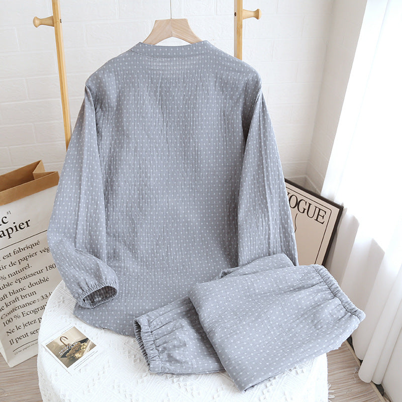 Grey Dyed Cotton Pajama Set