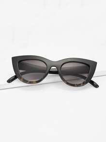Tortoiseshell Pattern Frame Sunglasses