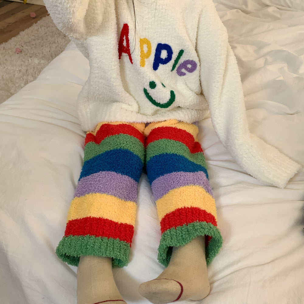 Apple Letter Strip kids Pajama Set