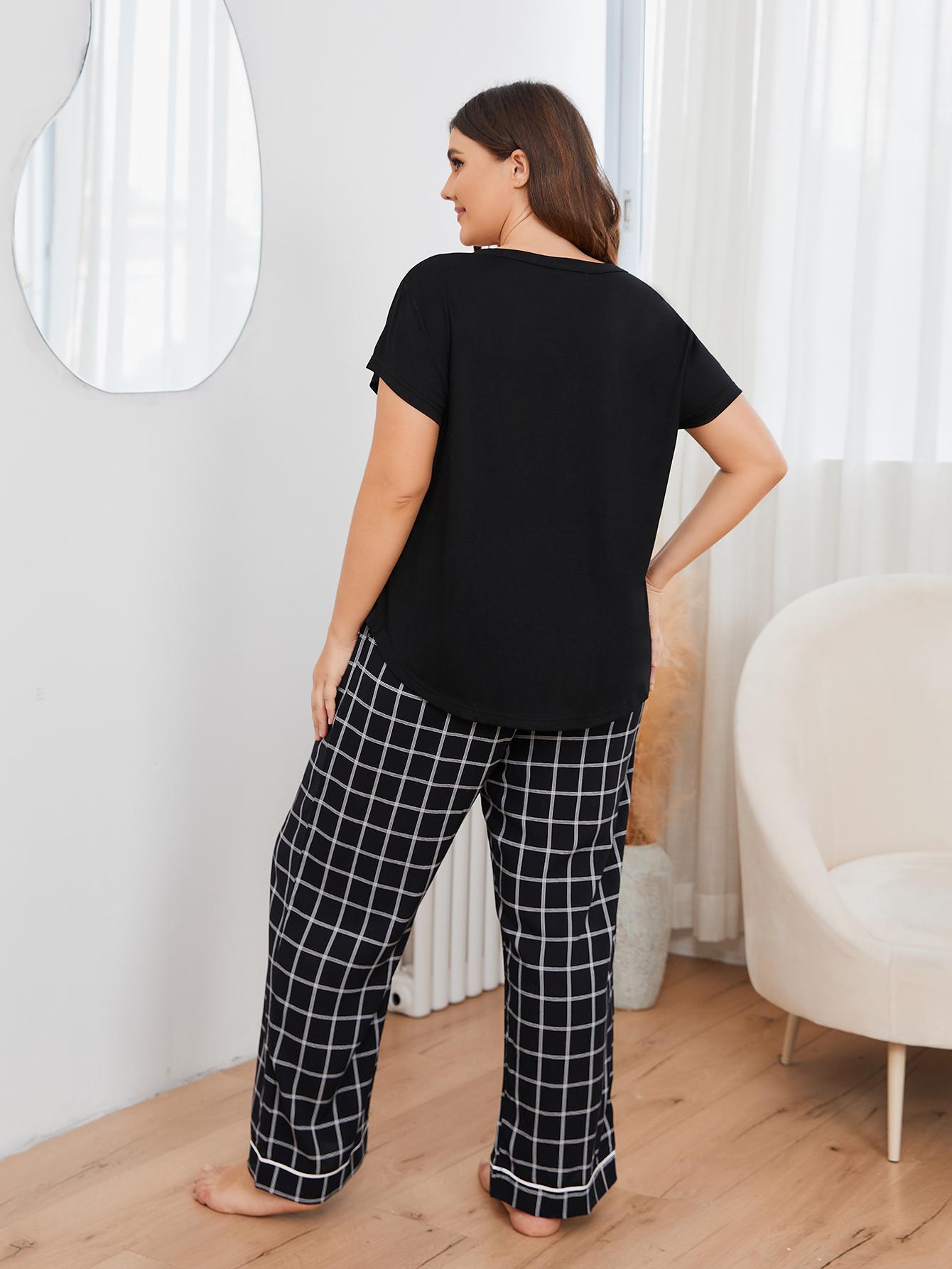 Plus Size cotton Pajama Set