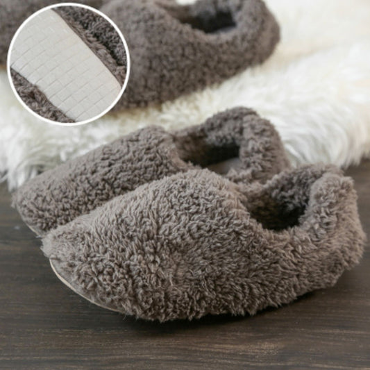 Coffee Color Plush Slippers